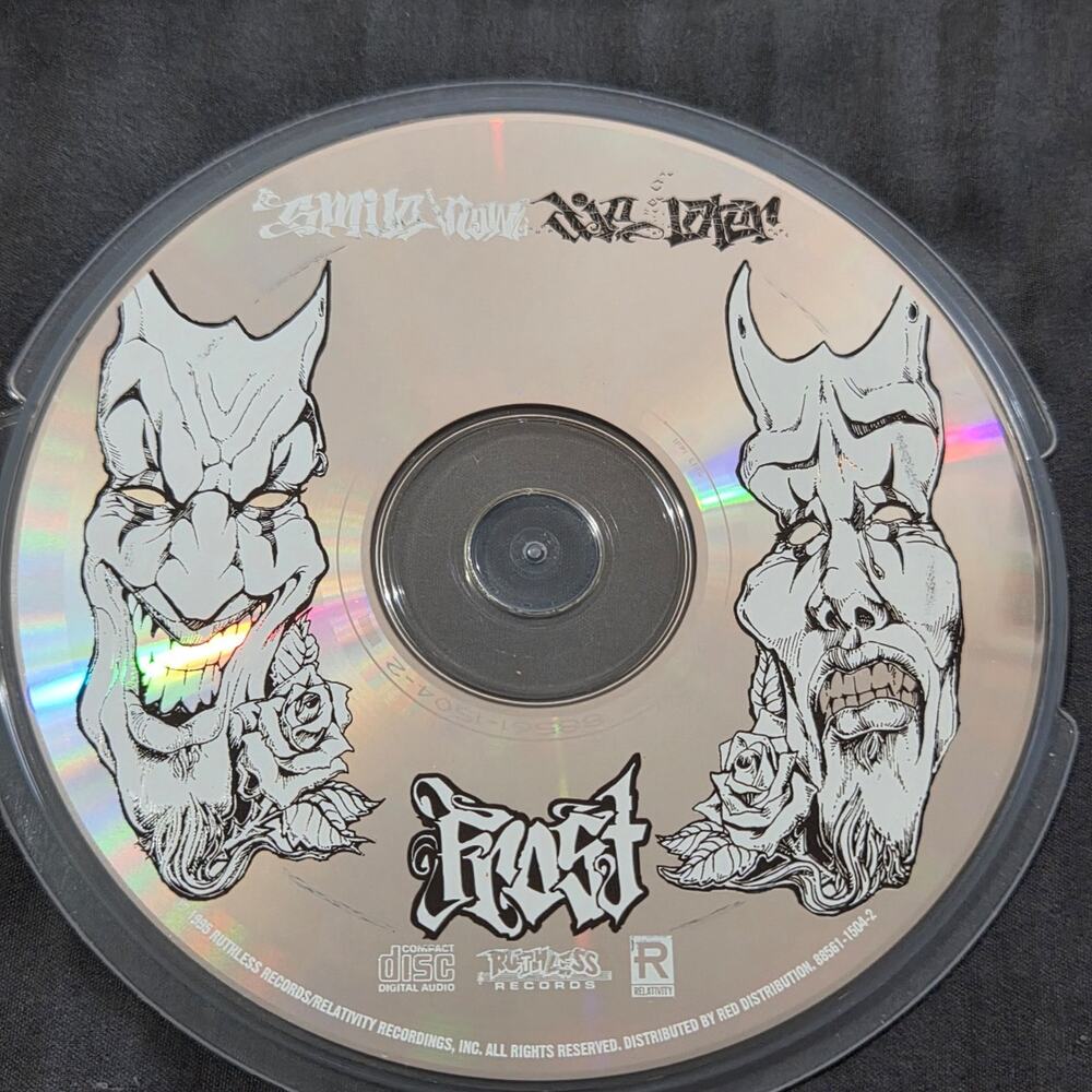 Vtg 1995 Frost SMILE NOW, DIE LATER CD CHICANO RAP HIP HOP